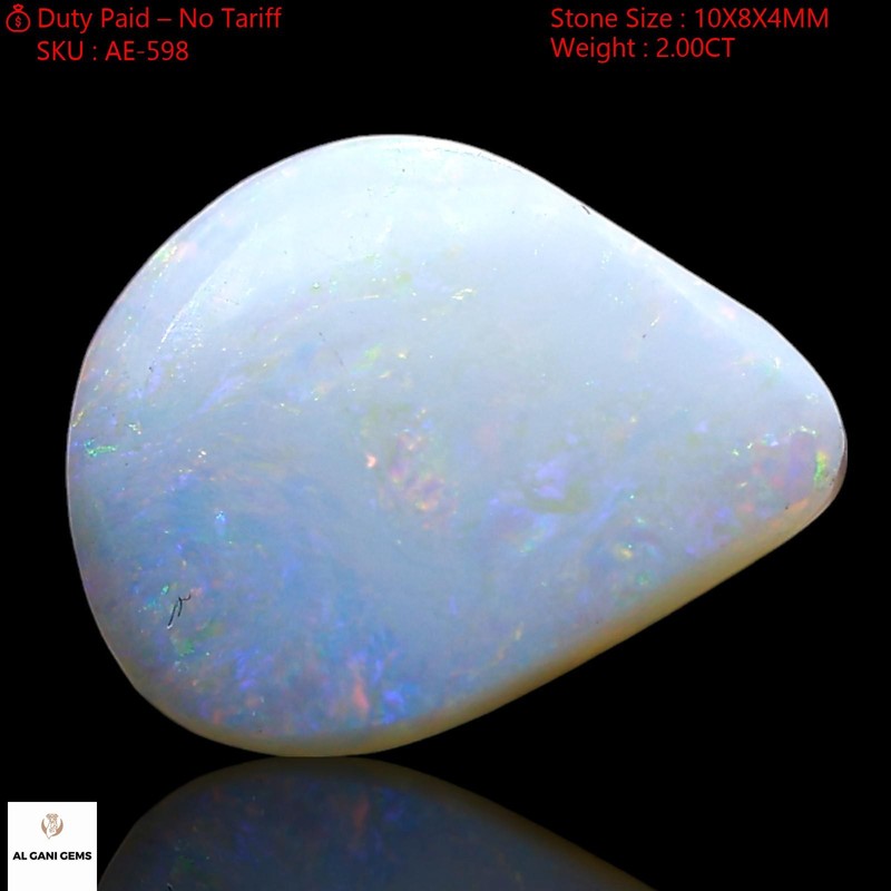 2.00 Cts Natural Fire Opal Gemstone Bracelet Making Pear Cabochon 10x8x4 mm