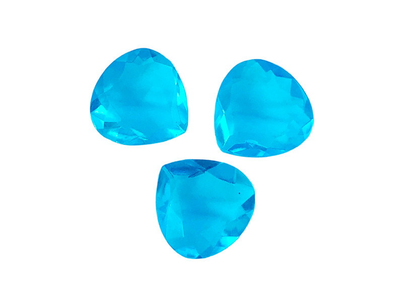 20 Pieces Faceted Blue Topaz Hydro Quartz Loose Gemstone -6mm-25mm Approx.