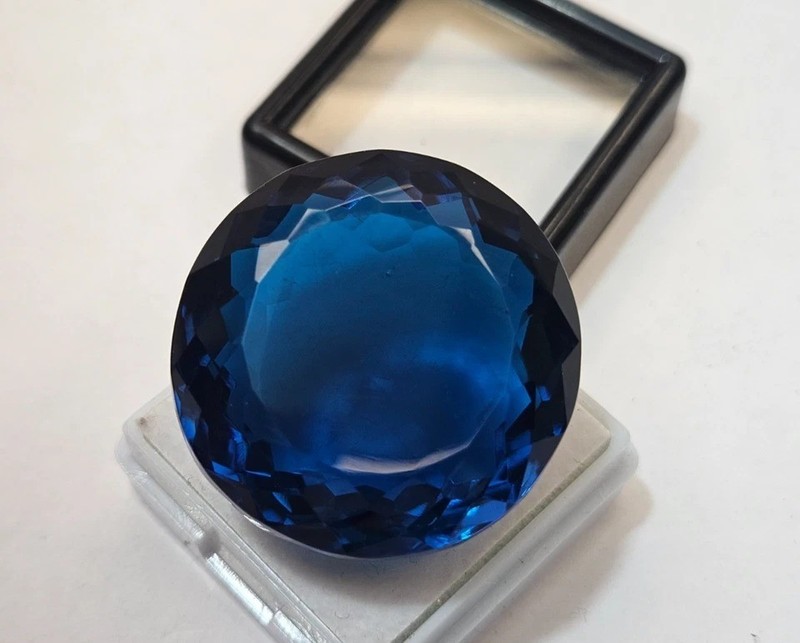 Dark Blue Colour Indicolite Tourmaline 79-80 Ct Natural Loose Gemstone