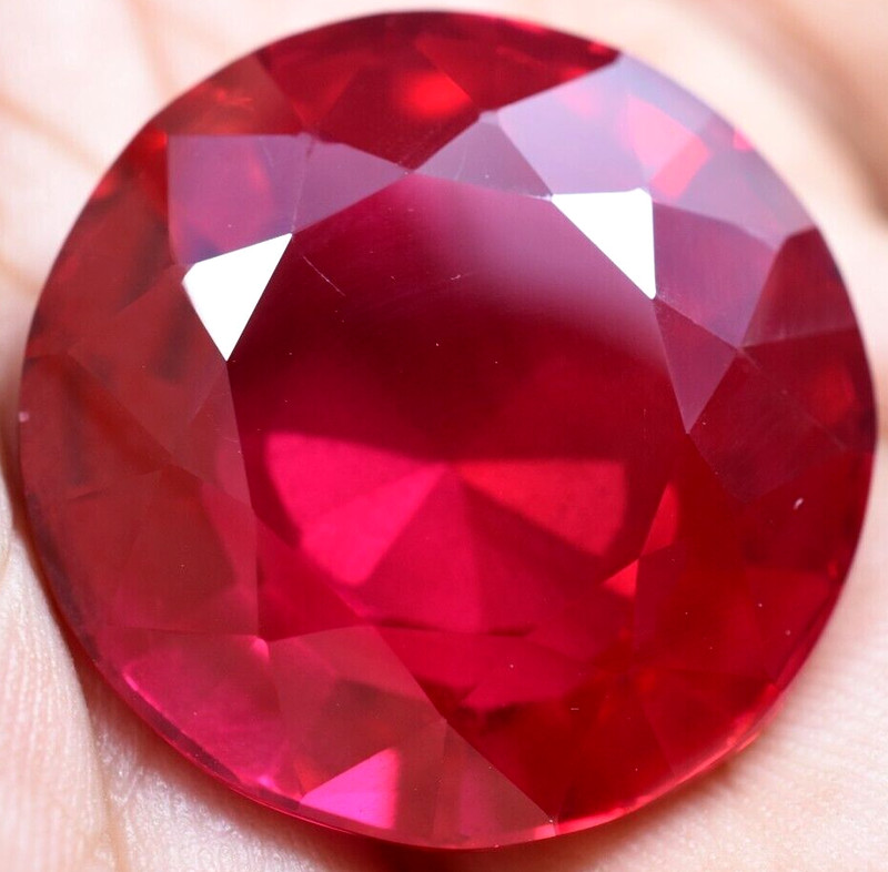 Natural 75.00 Ct Mogok Pink Huge Ruby Sparkling GGL Certified Treated Gemstone gallery