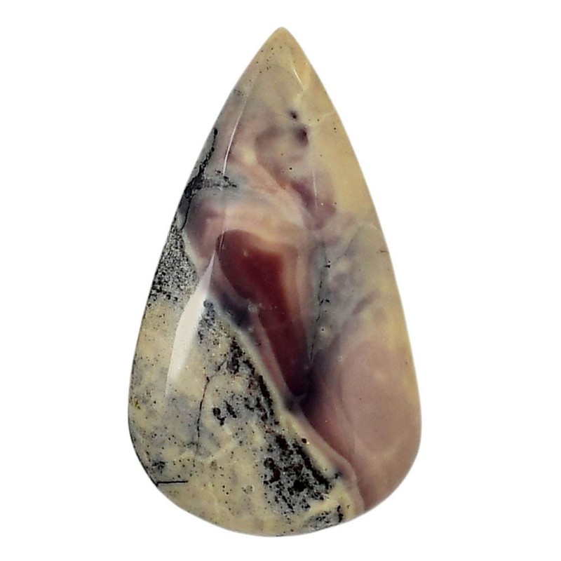 Natural Porcelain Jasper 20.7x36x5.5 mm Pear Shape Polished Gemstone LS91-05734