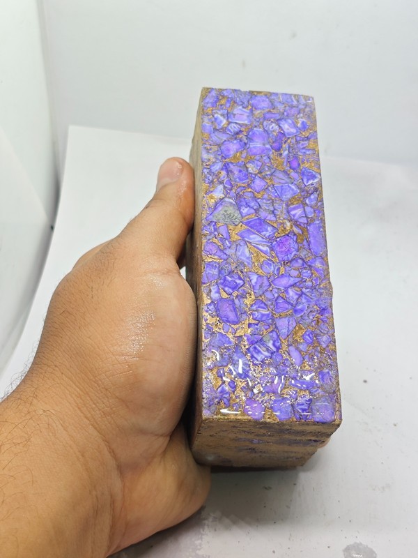 Purple Dyed Howlite Copper Mohave Gem Block Rough Sold by Weight