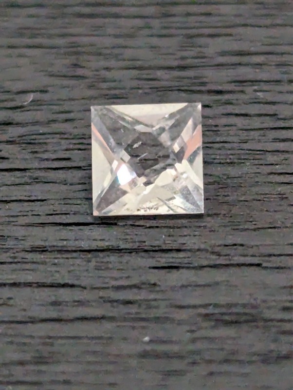 USA Seller Flawless .4ct pink morganite square french cut facet