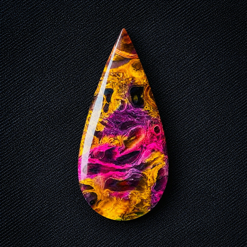 Palmroot Rainbow Dyed Cabochon Lot 5 Pcs Mixed Shapes Polished Jewelry Making gallery