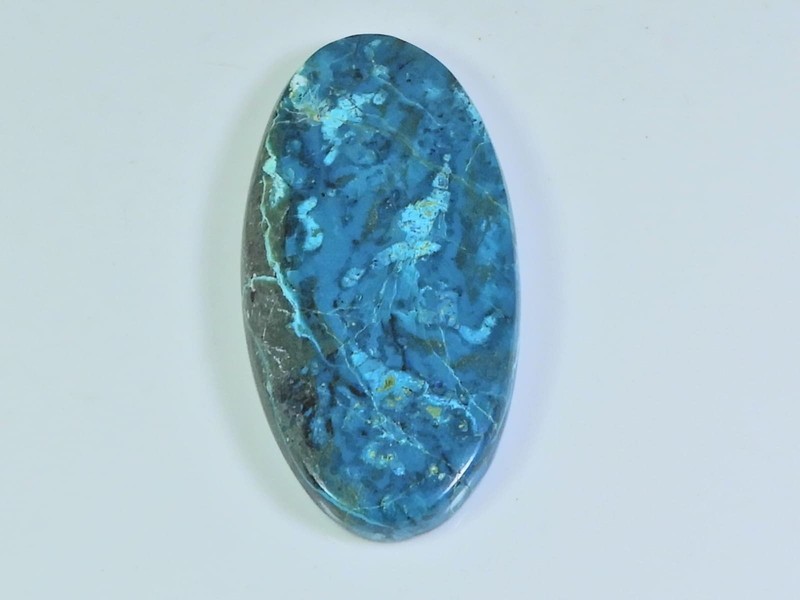 23X49X06MM Natural Shattuckite Oval Shape Cabochon Loose Gemstone 75Cts.