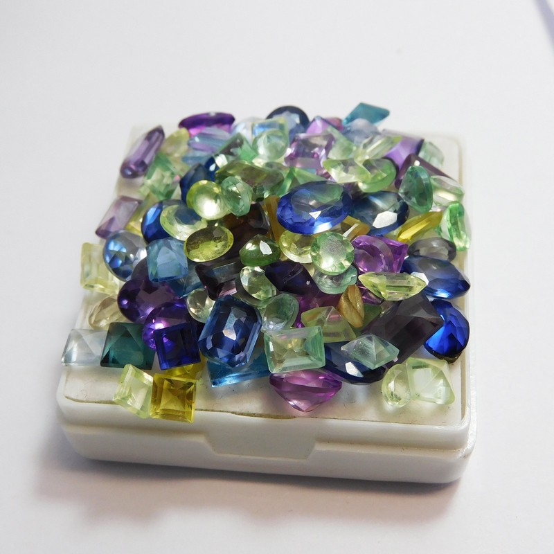 21 Pcs Natural Mix Color Sapphire Lot CERTIFIED Loose Gemstone Mix Shapes gallery