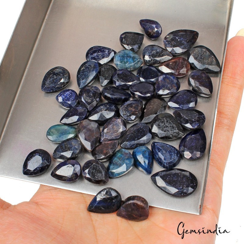 270 Cts Natural Blue Sapphire Pear Cut 9mm-18mm Loose Ring Size Gemstones Lot