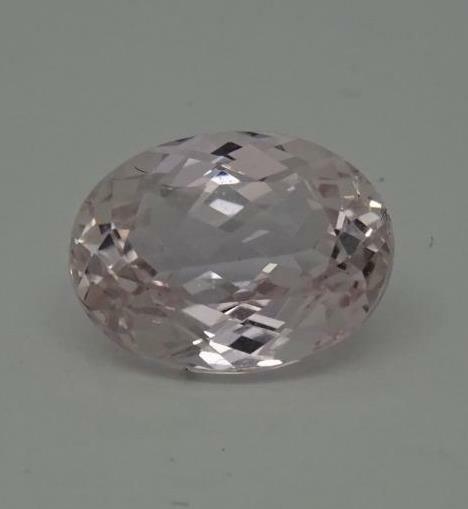 6.60ct Natural Loose Pink Kunzite Faceted Oval Cut Stone,12.98mm x 9.80mm