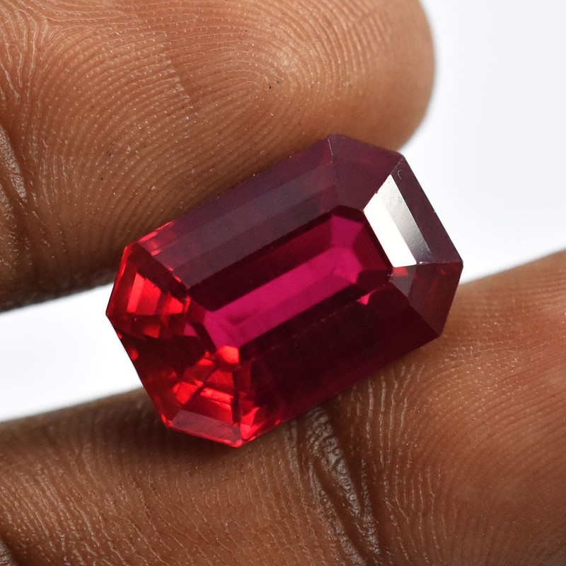 16×10 mm Emerald Cut NATURAL Garnet 16.75 Ct Certified Red Loose GEMSTONE