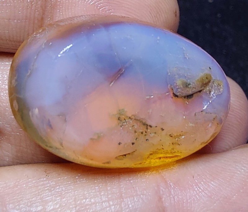 48 Carat, 31.5x20x12 mm, Natural Ethiopian Opal Oval Cabochon, Jewellery Making. gallery