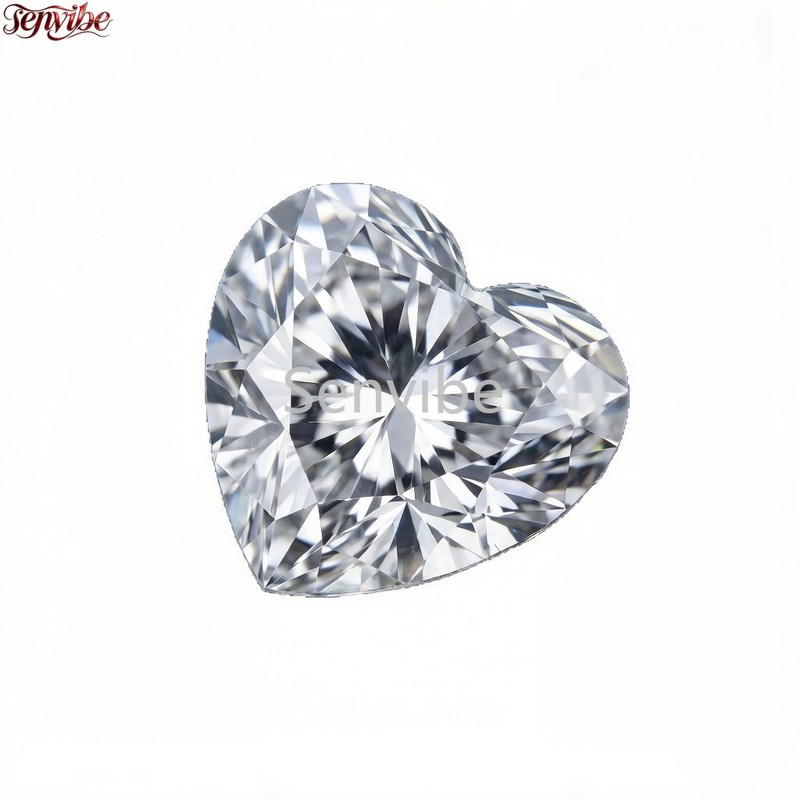 4~10Pcs VVS1 D Color Excellent Heart Cut Brilliant Moissanite Loose Gemstones gallery