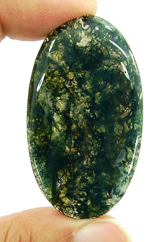 52.30 Ct Natural Moss Agate Loose Gemstone Cabochon Wire Wrap Stone – 3744