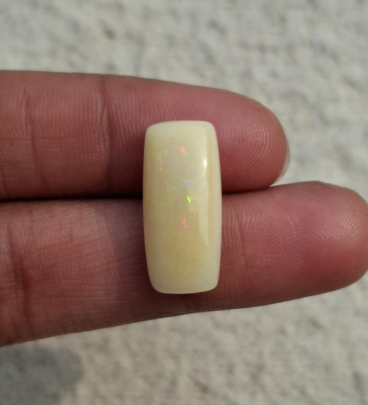 Natural Ethopian Opal Fancy Shape Cabochon 19×8.5x5mm Approx 4.75Cts AMJ1458