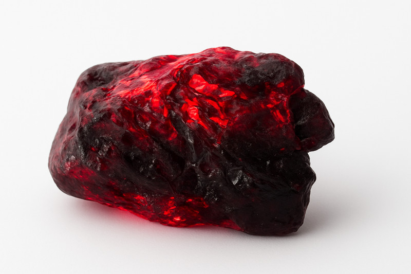 50 Ct Natural Garnet Earth Mined Rough CERTIFIED Red Garnet Loose Gemstone gallery