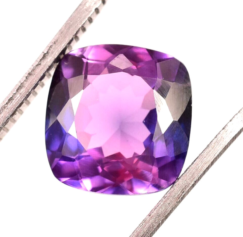 Natural 6.05 Ct Cushion Cut Tanzanite Purple Certified Loose Gemstone With Gift