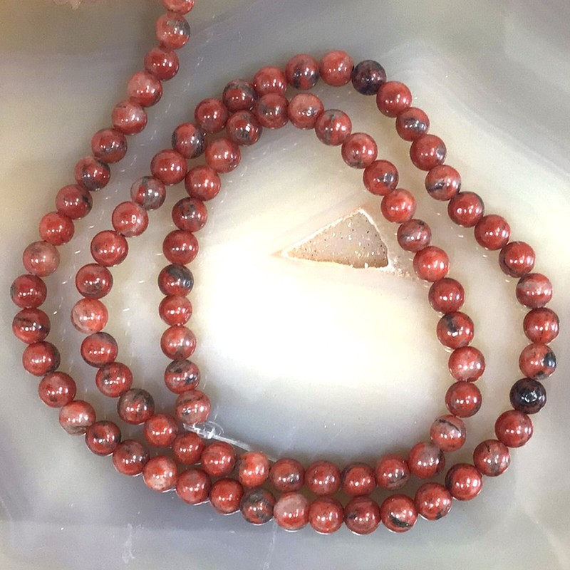Natural Red River Jasper Round Spacer Bead 15″ 4mm 6mm 8mm 10 12mm Free Shipping