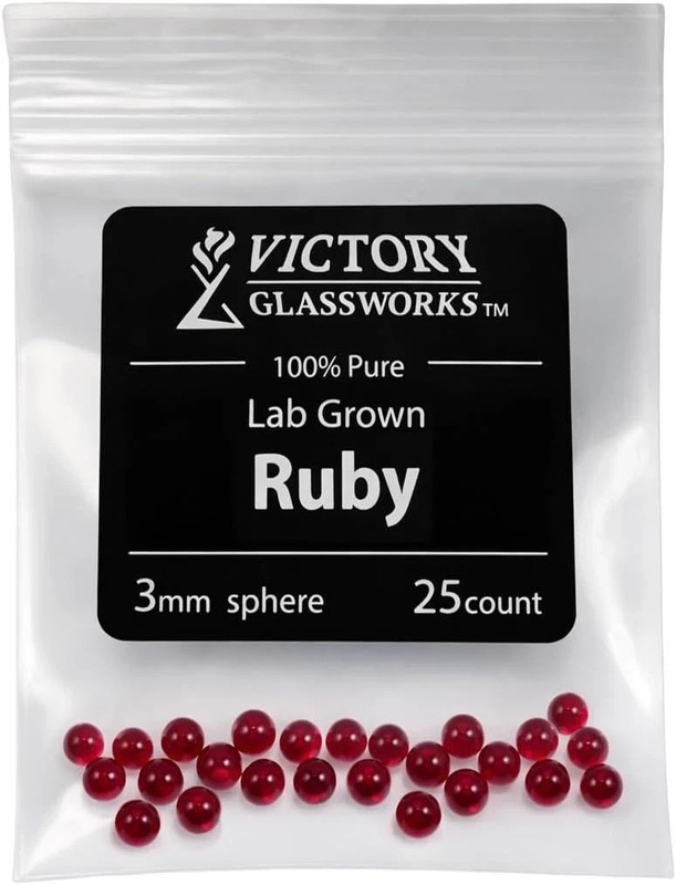 3/4/5 mm Ruby Pearl, Synthetic Ruby Balls, Red