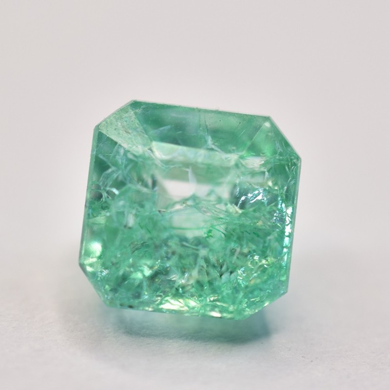 CERTIFIED 9 Ct Square Cut NATURAL Green Emerald Loose Gemstone For Mother’s Day