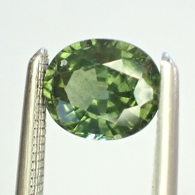 0.79ct Oval 5.9×5.0 mm Green Blue Natural Australian Parti Sapphire Rare Gem