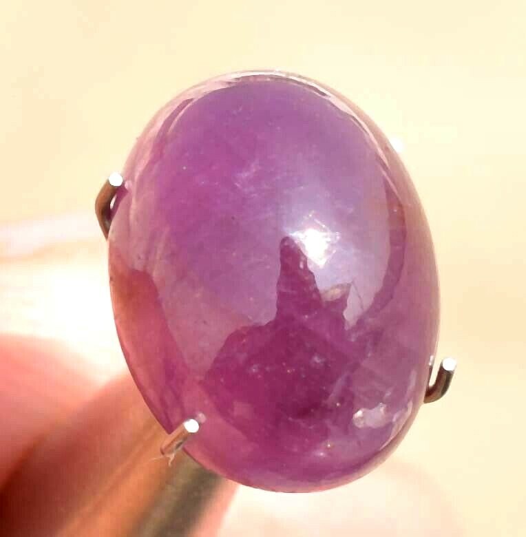 AAA 8×6 MM Natural CERTIFIED Mozambique Red Ruby Oval Gemstone Cabochon 2.60 Ct