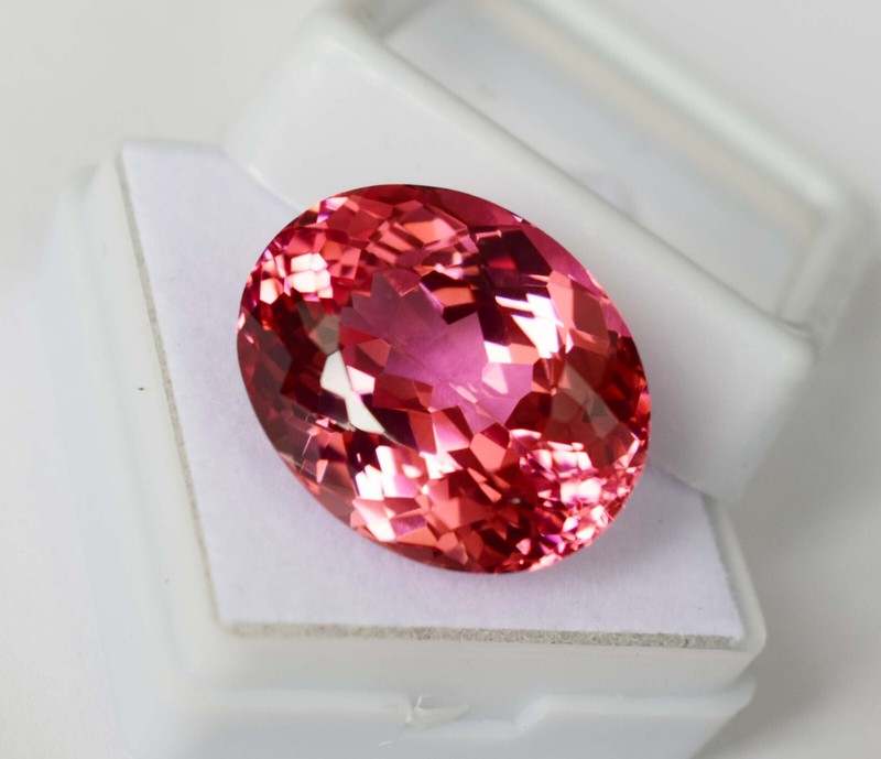 26 CT Rare Coral-Pink Natural Pink Padparadscha Sapphire Oval Cut Loose Gemstone