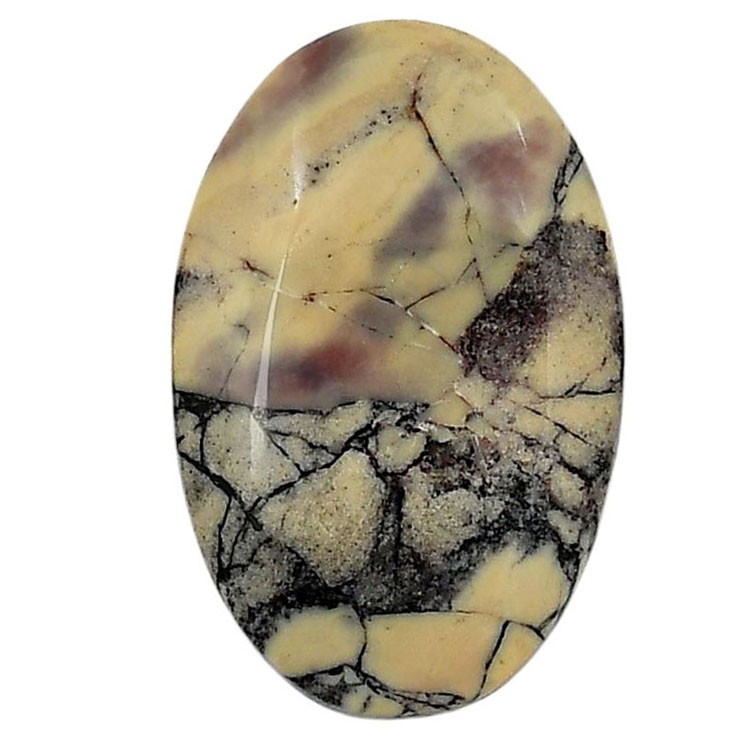 Porcelain Jasper 21.15×32.6×5.8 mm Oval Shape Polished Gemstone LS91-05731