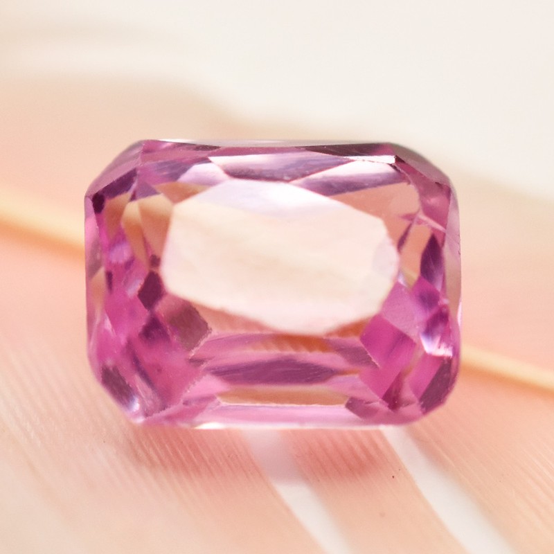 Ring Size 2.05 Ct Natural Perfect Emerald Cut Certified Gemstone Free Delivery