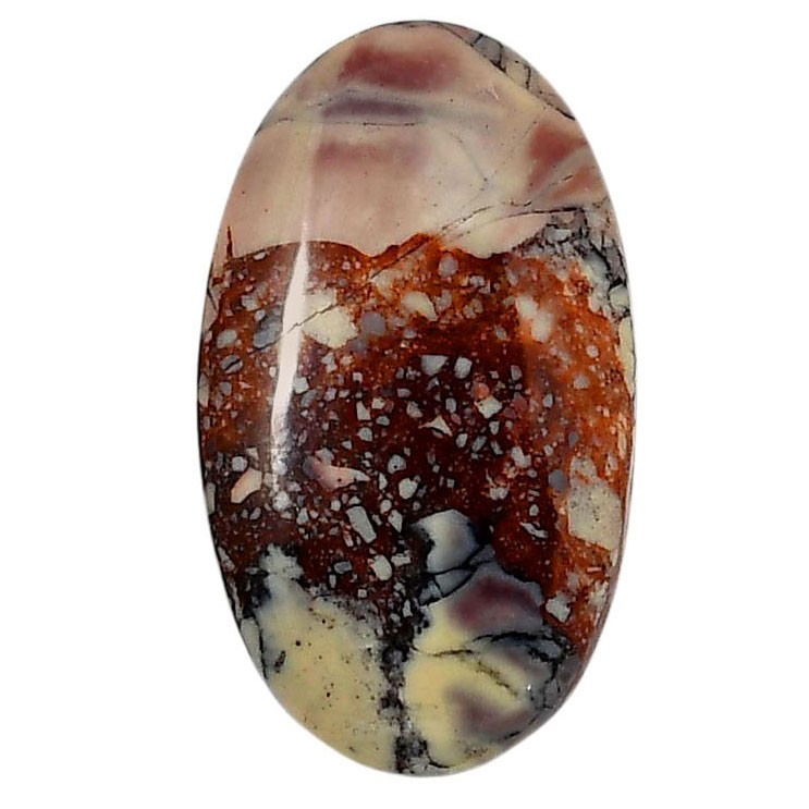 Natural Porcelain Jasper 19.2×32.85×6 mm Oval Shape Polished Gemstone LS91-05722
