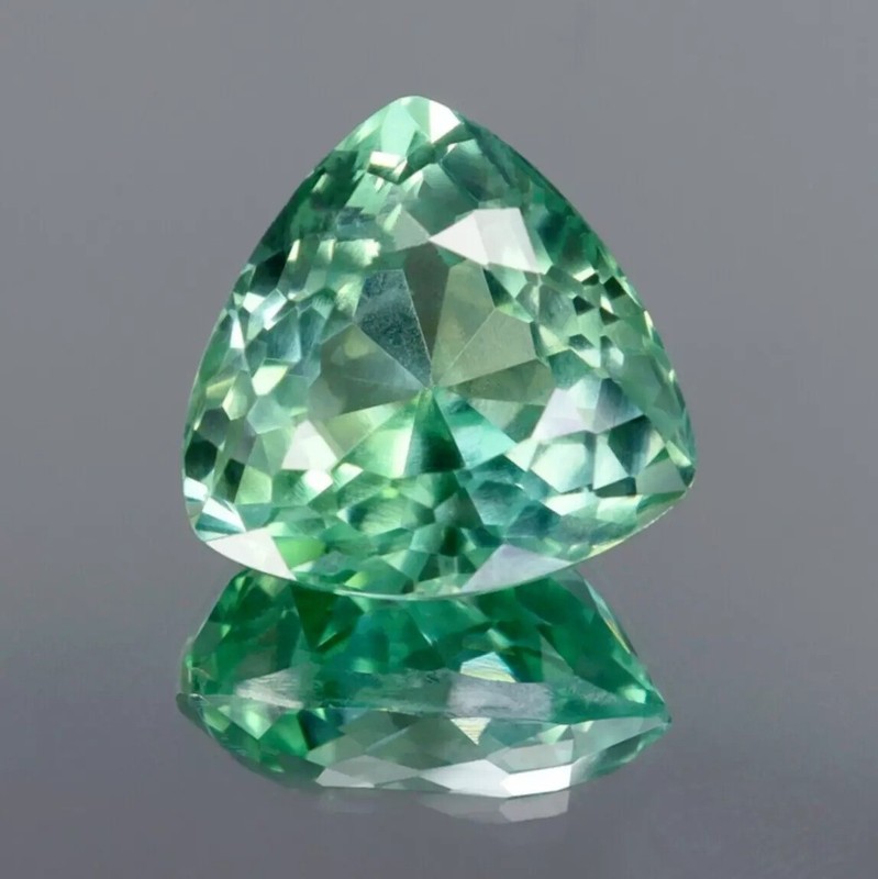 Natural Chrome Tourmaline 7.50 Ct Trillion Cut EGL Certified VVS Loose Gemstone