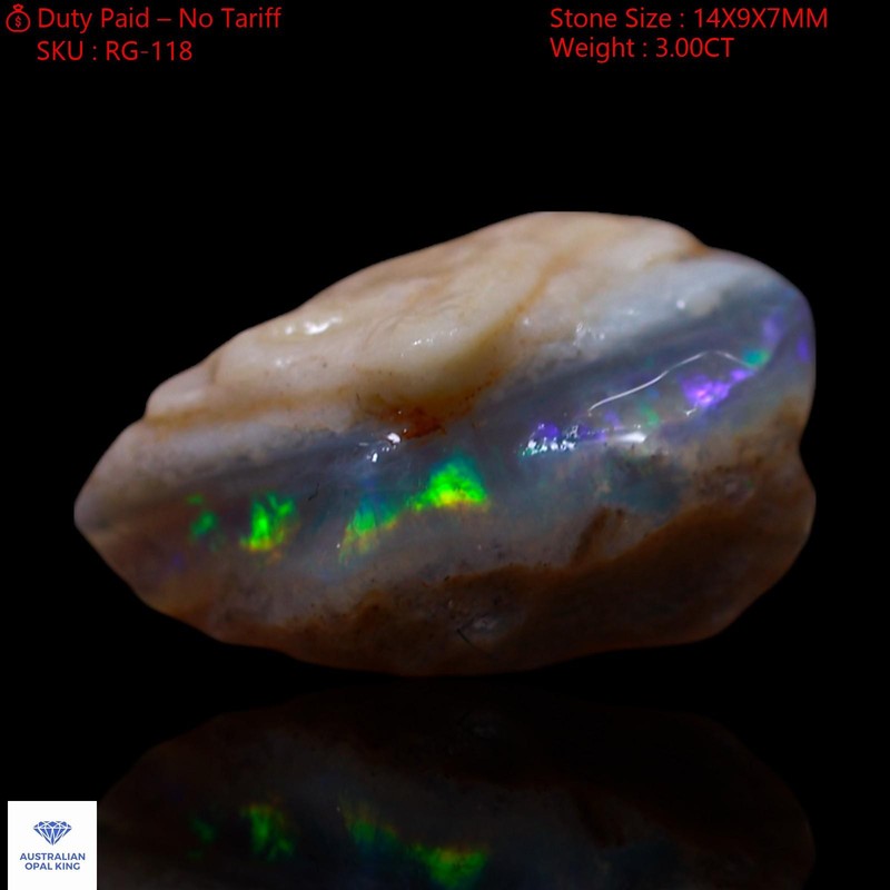 3.00 Cts Natural Fire Opal Rough Ethical Gemstone Pendant Making 14x9x7 mm