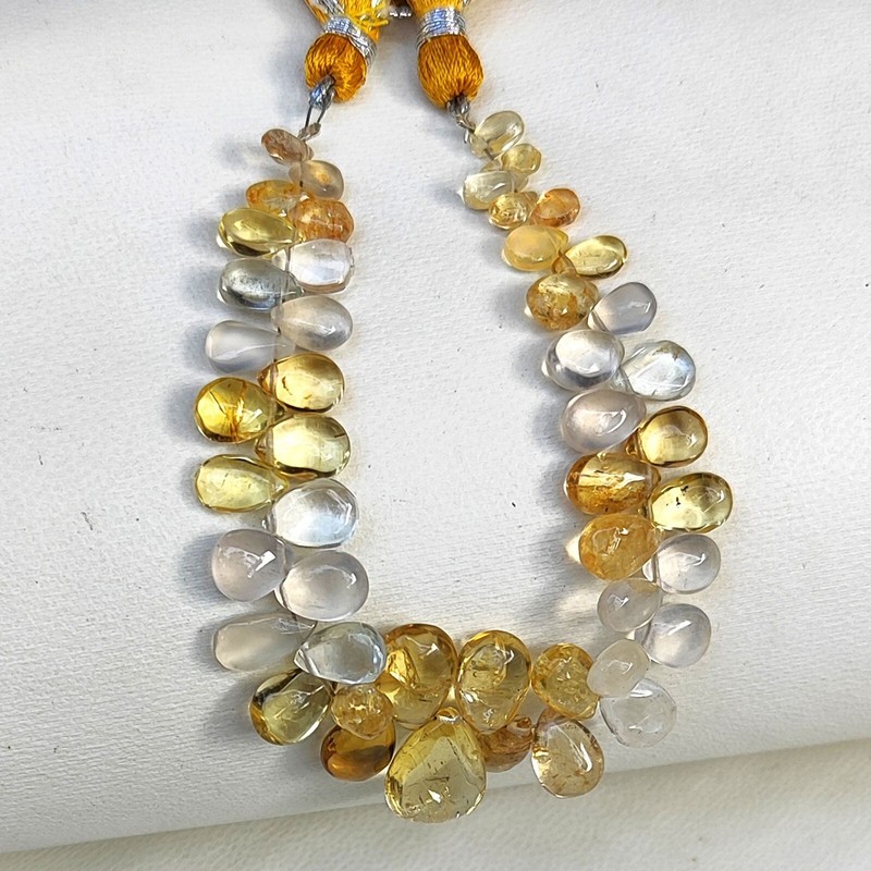 Natural Scapolite Gemstone 6×4 to 14x10mm Size Smooth Pear Shape Beads 6″ Strand