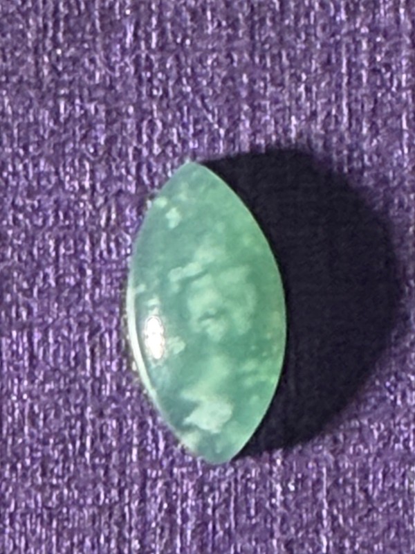 Guatemalan Snowflake Jade Cabochon gallery