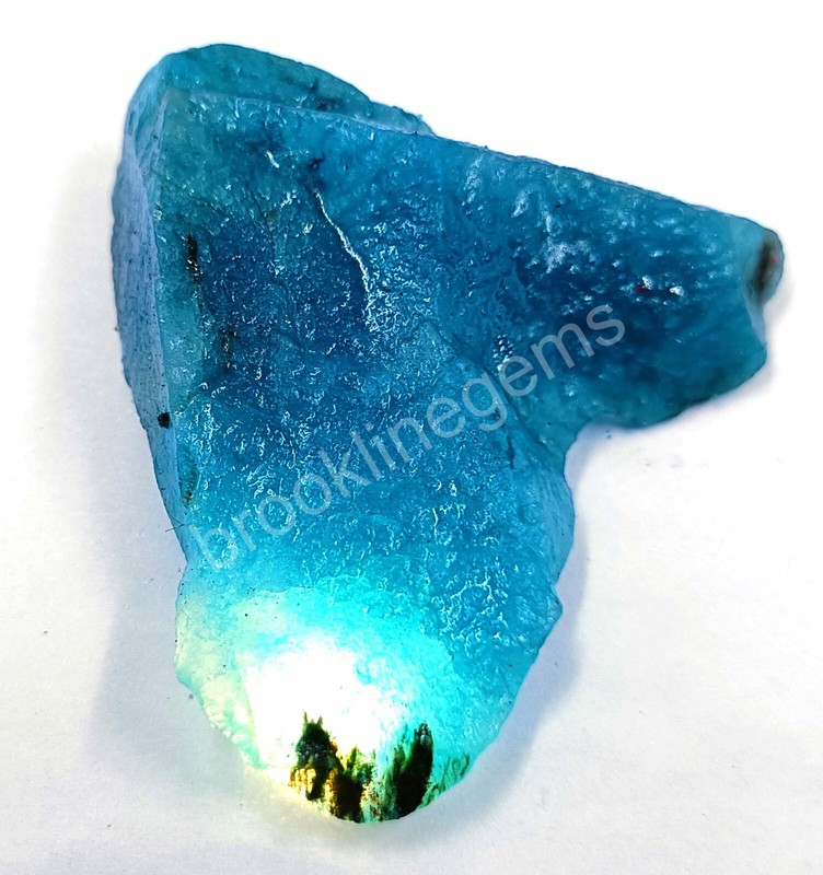 150-170 CT NATURAL KASHMIRI BLUE SAPPHIRE ROUGH DYED CERTIFIED LOOSE GEMS N26 gallery