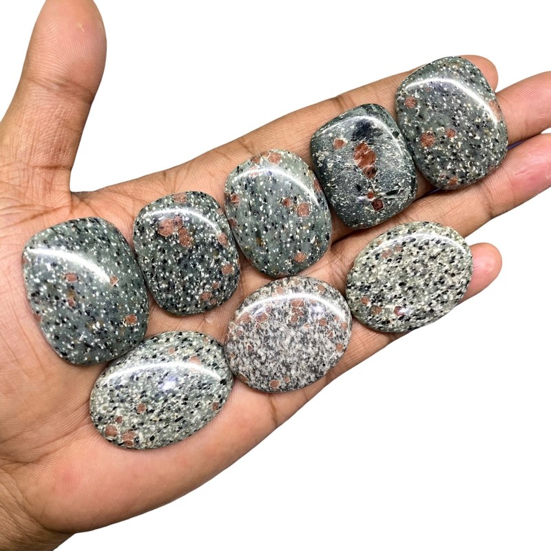 Natural Garnet in Schist Cabochon 8 Pcs 31-39mm Loose Gemstones Lot 434 Cts