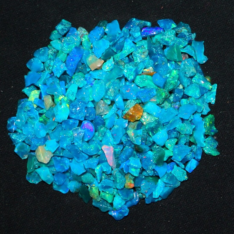 Paraiba Blue Color Polished opal rough AAA quality 55 PCS Turquoise color opal