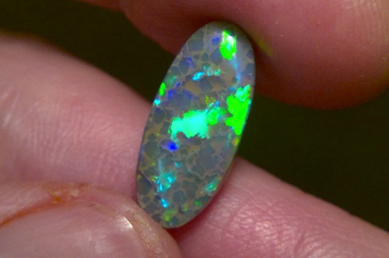 One Of a Kind! 5.00cts Natural Solid Lightning Ridge landscape opal *see video*