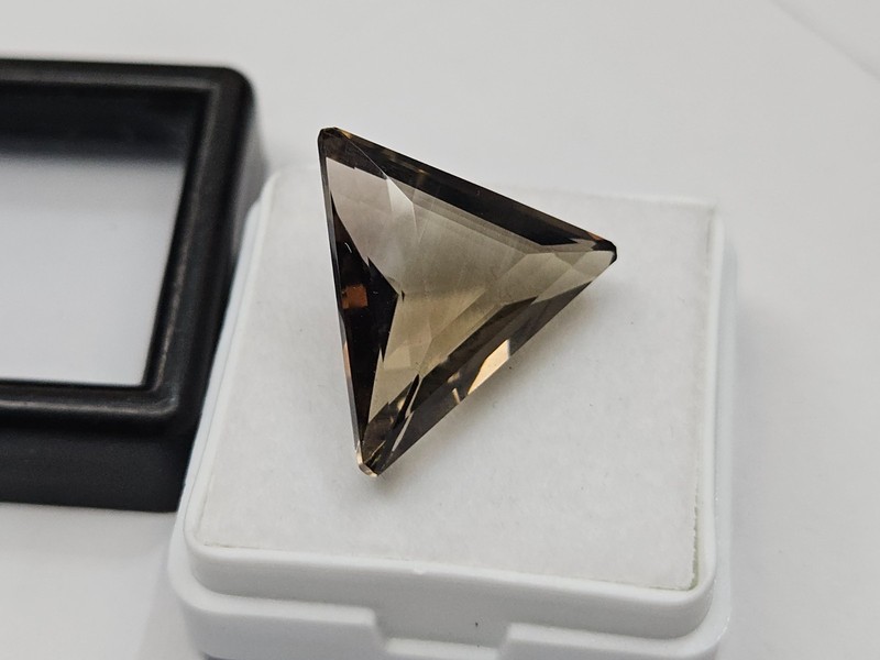 Lab-Created Smoky Black Quartz Fancy Cut 10-11 Cts Certified Loose Gemstone gallery
