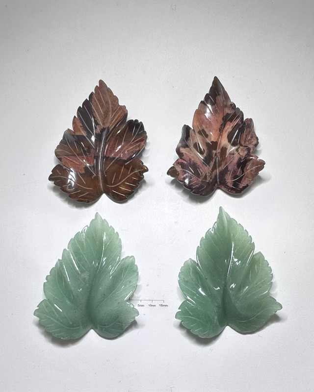 Loose Carved Leaf Gemstones