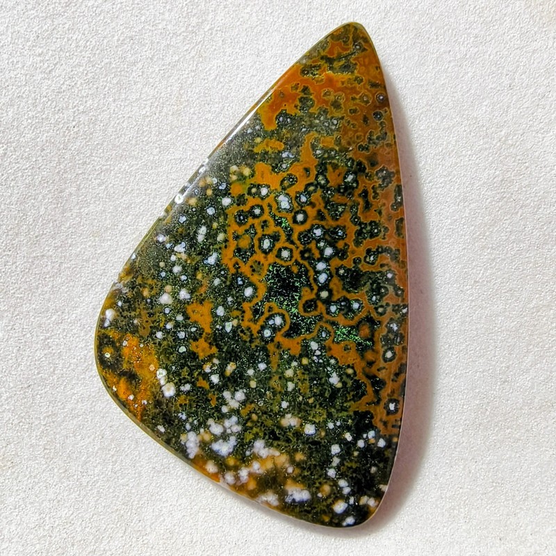 40 Cts Natural Ocean Jasper Cabochon Gemstone For Jewelry 44.2×27.1×4.5 MM