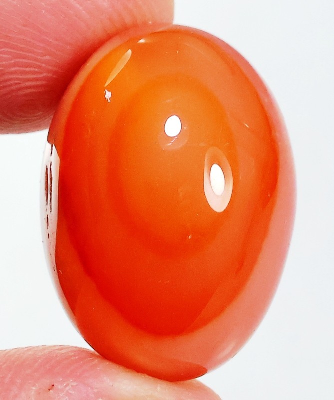 36 Ct 11X17X24mm Natural Orange Botswana Agate Eye Oval Cabochon Gemstone CZ-642