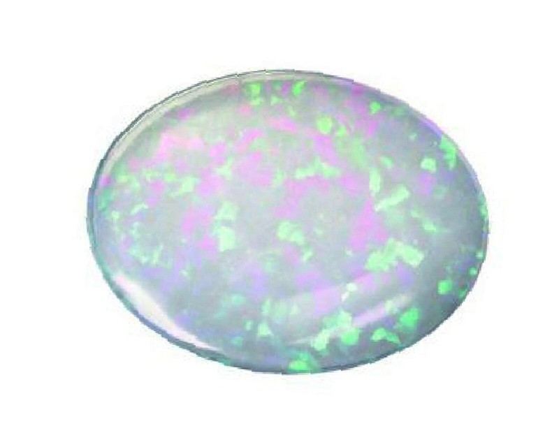 Loose 9mm x 7mm 1.00ct Oval Cabochon Cut Cultured Opal Fiery Colourful Gemstones