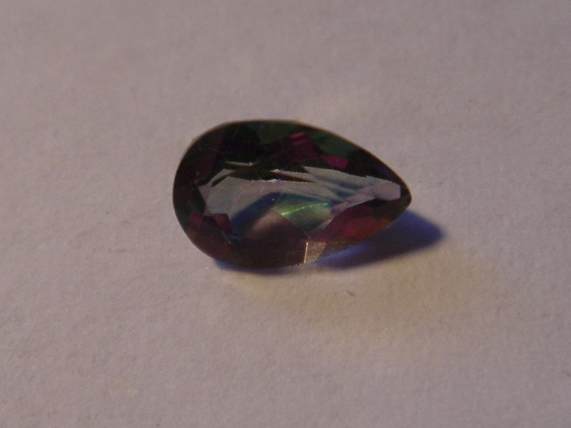 Mystic Topaz Pear Cut Gemstone 6 mm x 4 mm 0.5 carats unique Gem