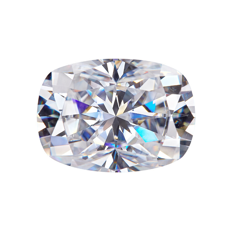 Loose Moissanite Stones Elongated Cushion Cut White D Color with GRA Certificate