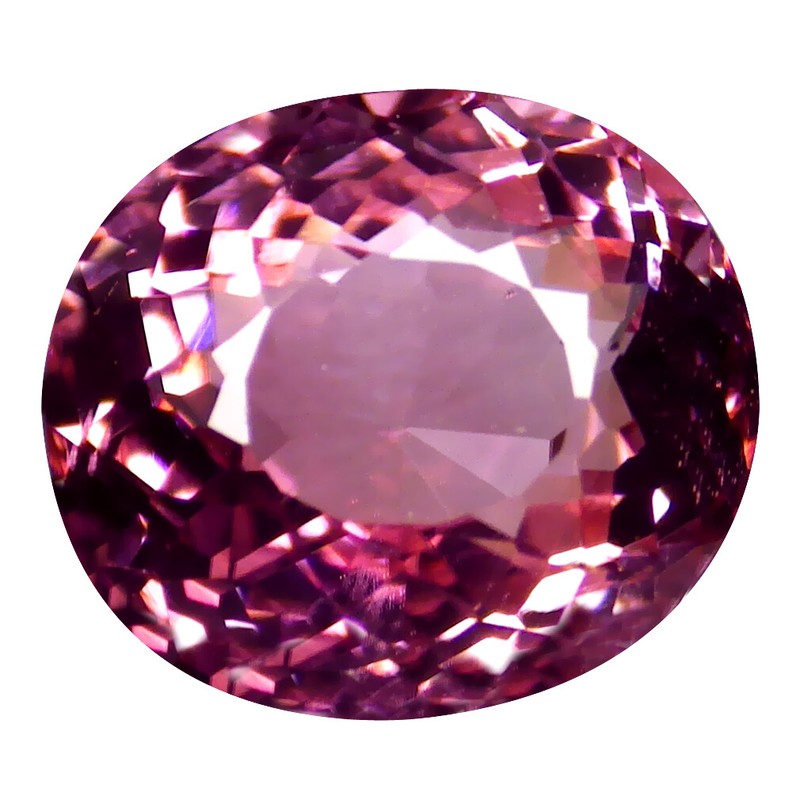 2.60 ct Stunning Oval Cut (9 x 8 mm) Mozambique Purplish Pink Tourmaline
