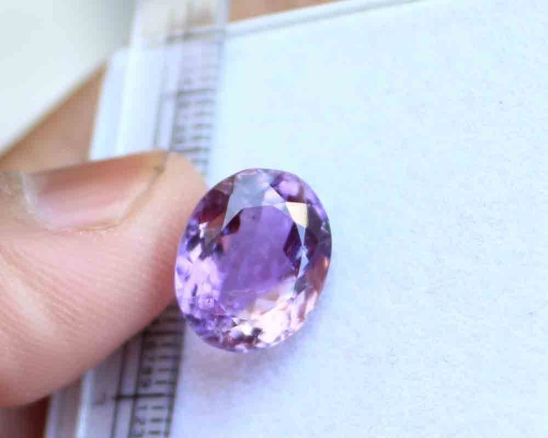 9.4 Ct Untreated Rich Stunning Bi Color Ametrine Oval Cut Loose Gems 11*14 Mm
