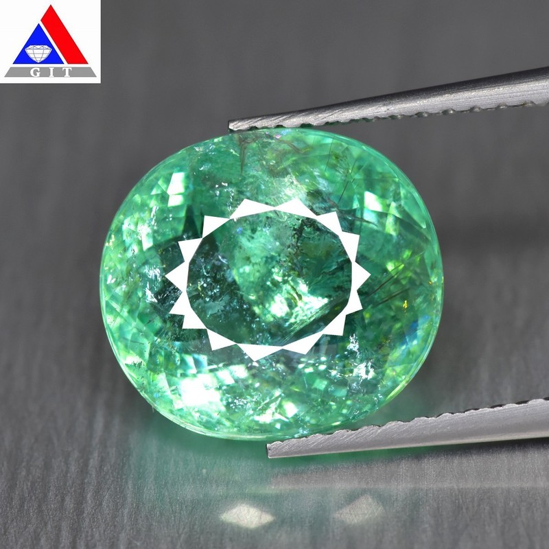 5.50Ct GIT Certified Natural Paraiba Tourmaline Oval Shape Gemstone