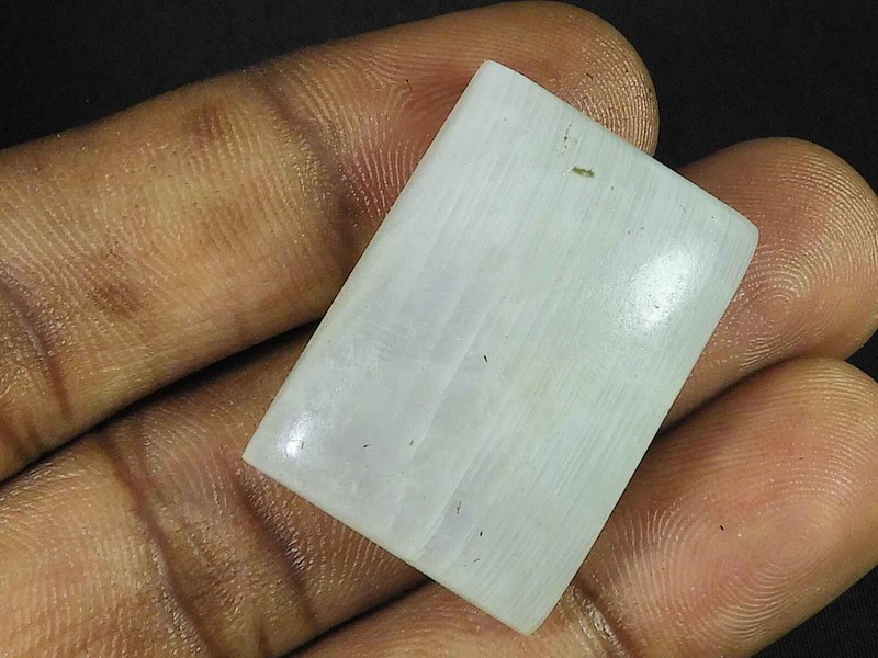 59Cts Natural Rainbow Moonstone Octagon Shape crytsal Loose Gemstone 22X31MM N32