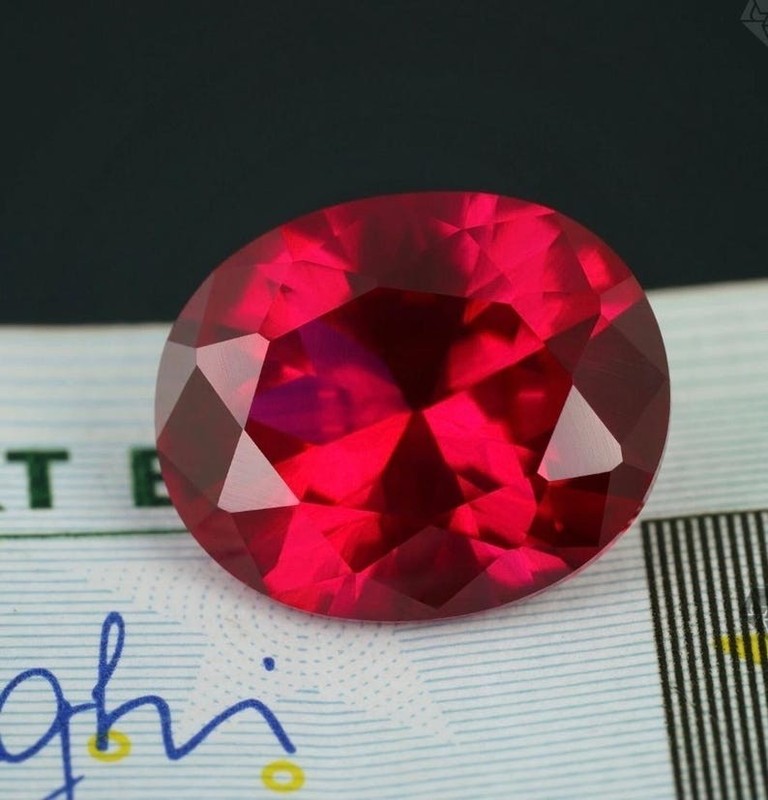 AAA 5Pcs Natural Burmish Red Ruby Oval Cut Certified Gemstone 10X14 MM gallery
