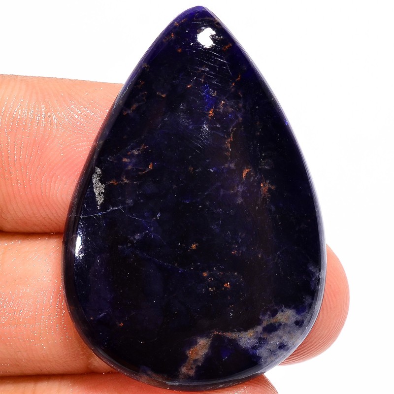 100% Natural Sodalite Pear Shape Cabochon Loose Gemstone 27 Ct 36X25X5mm EE36624