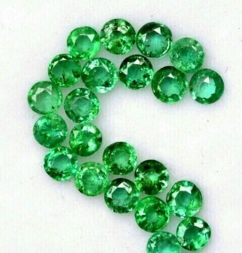7 mm 05 Pcs Natural Colombian Green Emerald Round Lot Loose Certified Gemstone gallery